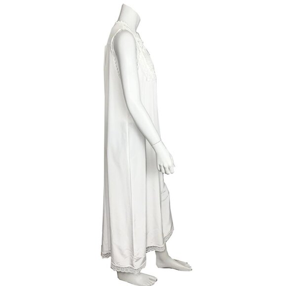 CHRISTIAN DIOR Maxi length lace inset nightgown - Picture 2 of 7